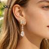 Dangle Earrings for Women 1 Pair Butterfly Drop Women, Inlay Teardrop Zirconia Earrings, Romantic Date Night Jewelry Sparkly Rhinestone Banquet Party