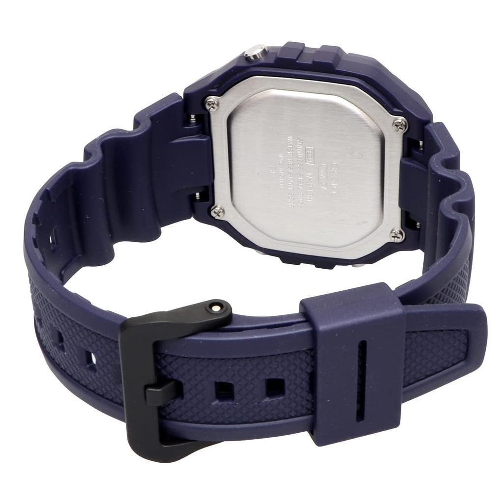 Casio Standard Digital W-218H-2A Watch Men's Women's Cheap Casio Navy