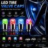Car Tire Valve Cap Lights Multi-Color Flash Durable LED Tire Lights Cap For Car Moto Bicycles Electric Vehicles Tire Valve Cap