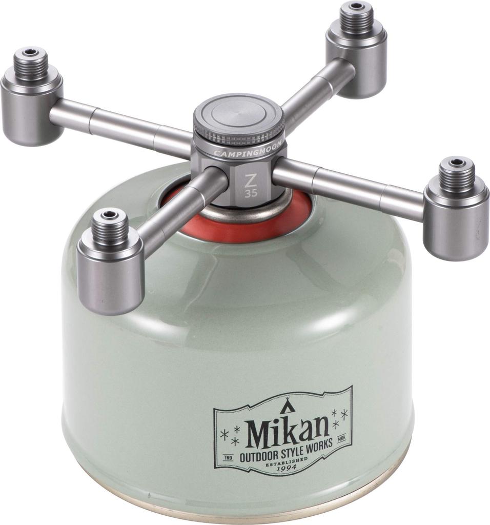 CAMPING MOON OD Can Gas 5-Way Adapter, Gas Candle, Gas Lantern, Separation Adapter, Screw-in Type, Gas Station Chandelier, Z35