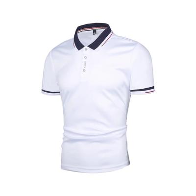 Poloshirt Herren Solid Casual Baumwolle Polo Herren Slim Fit Stickerei Kurzarm Herren Polo