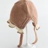 Entzückende winddichte Baby-Strick-Turbanmütze mit Kälteschutz