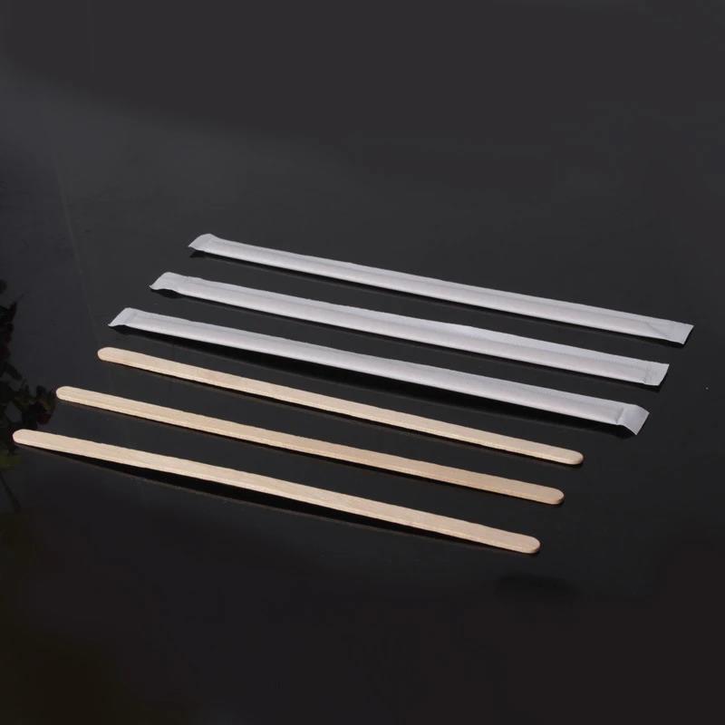 100 pezzi 500 pezzi Confezione Singola Legno di Caffè Mescolino da Caffè Monouso Bastoncino Mescolatore in Legno 14cm/19cm Bastoncino da Caffè Bastoncino da Tè Bevanda