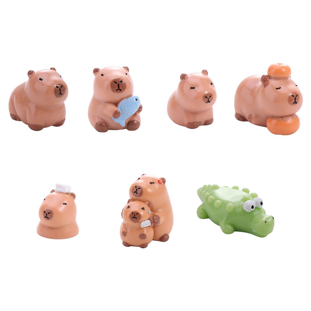 Animals Capibara Simulation Capibara Model Figure Capybara Animals Figures  Desk Decor