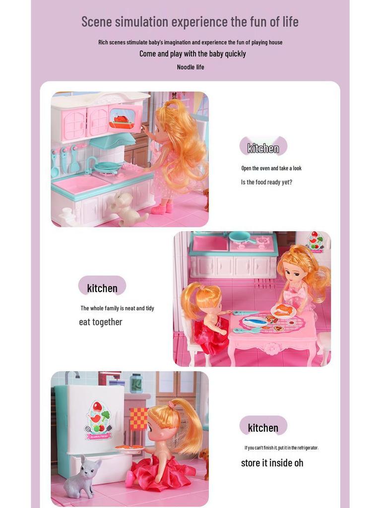 Princess Castle Dollhouse: Pretend Play Toy for Girls Aged 3+