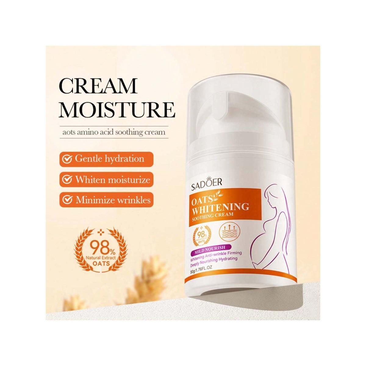 

Мягкий успокаивающий и омолаживающий крем для лица с овсяными аминокислотами