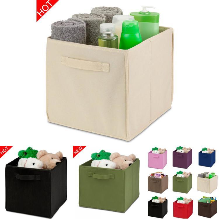 Modern Foldable Fabric Storage Box For Bedroom With 21l Capacity For Clothes Toys