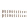 24 Pcs Oval Sweet Girl Small Fragrant Wind Diamond Nail Art Plaid Pile Diamond False Nail Finished Wear Nail