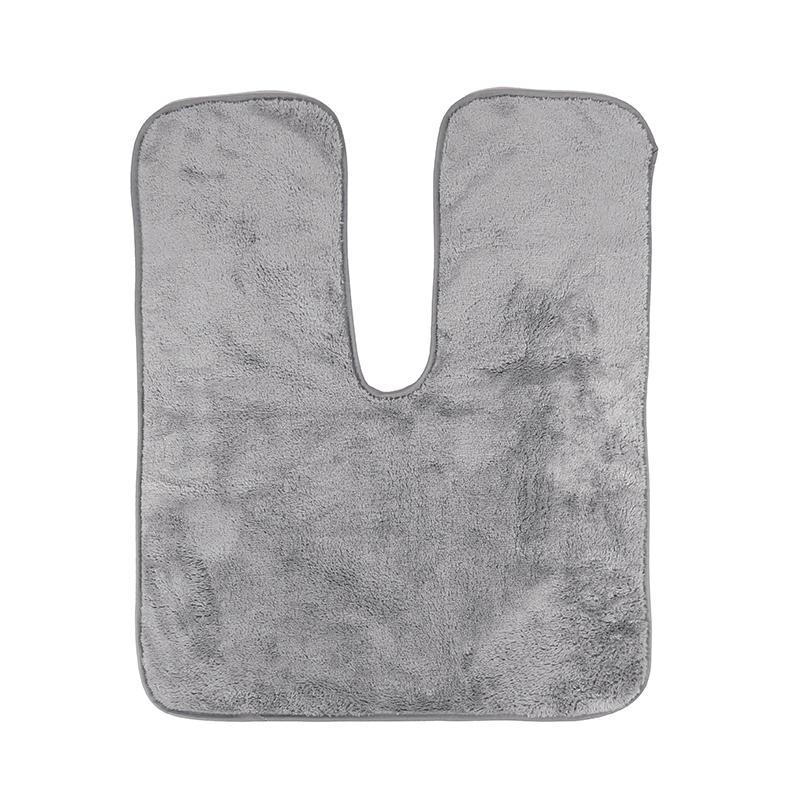 

1 Piece U Shaped Facial Towel for Estheticians Massage Coral Fleece Split Design Quick Dry Absorbent Washable Salon Spa Head Towel One Size серый