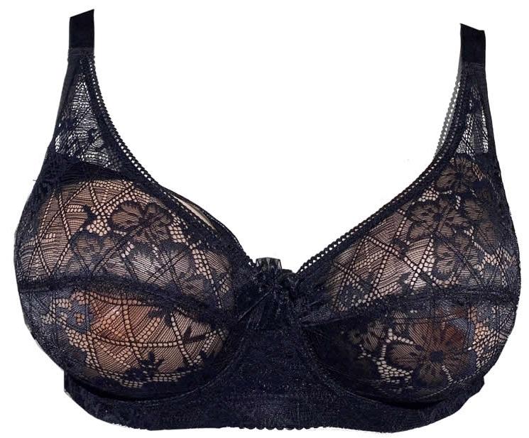 

Специальный протезный бюстгальтер Pocketbra, черный XL прозрачный