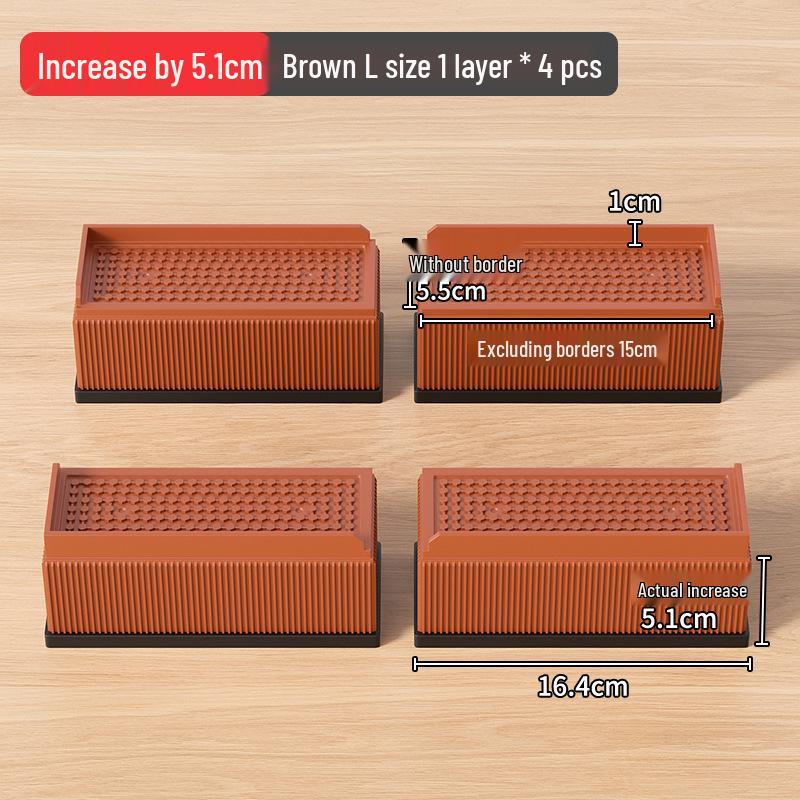 Universal Furniture Heightening Pads: Nail-Free, Stable, Moisture-Proof for Tables & Chairs