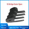 Enhanced Nylon Cable Drag Chain - Bridge Type with Outer Opening for Machine Tool Protection