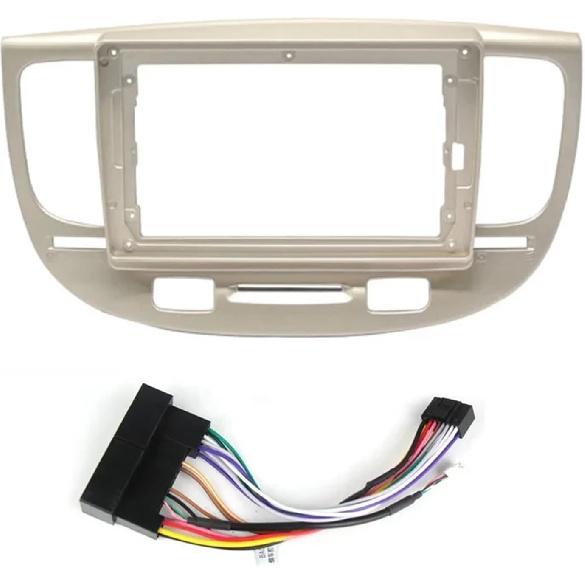 

Car Stereo Frame Audio Frame With Cable/Fit For Kia RIO 2 2005 2006 2007 2008-2011 Car Auto ABS Radio Dashboard GPS Stereo Panel Frame Radio Fascia