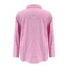Ladies Fashion Solid Color Linen Long Sleeve Casual Shirt