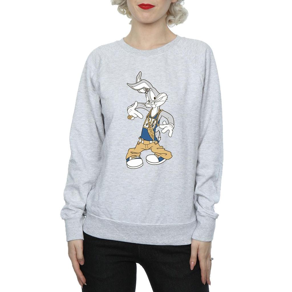 Looney Tunes Womens/Ladies Rapper Bugs Bunny Sweatshirt