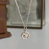 PANJBJ 925 Sterling Silver Irregular ShellNecklace for Women Minimalism Fashion Design Trend Sweet Jewelry Gift Dropshipping