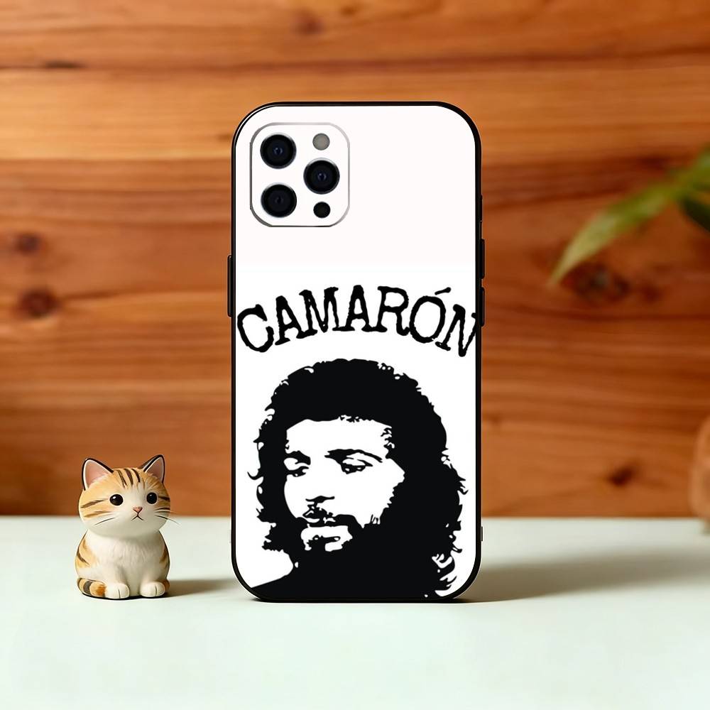Singer Camaron D-De L-La I-Isla Phone Case For iPhone 17,16,15,14,13,12,11 Plus,Pro Max,XS,Soft Silicone Black Cover