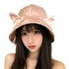 Classic Polyester Double Sided Cat Ear Bucket Hat With Sun Protection For Casual Summer Wear