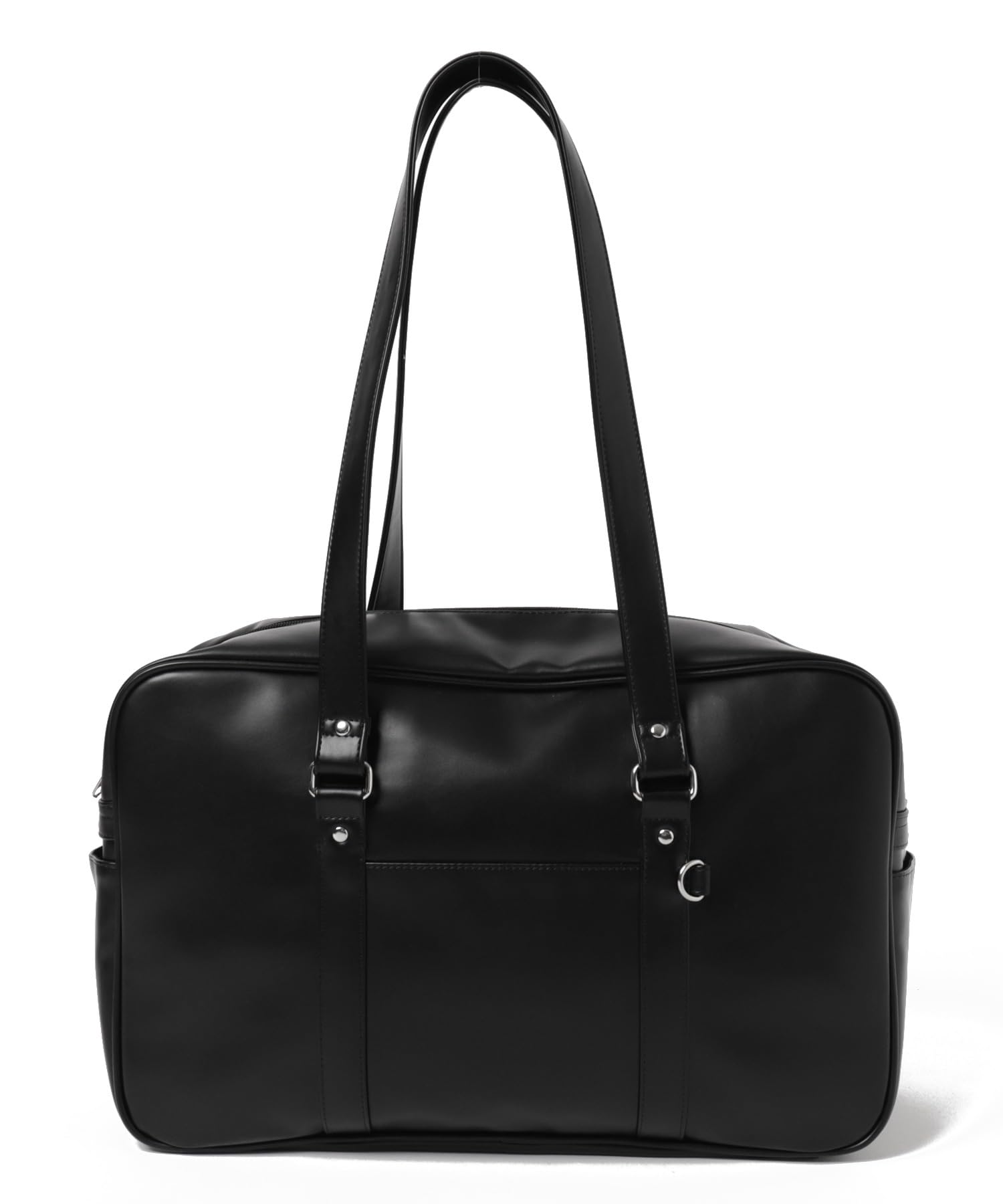

PU School Boston School High School Deco Synthetic Black [WEGO] Bag, Bag, Bag, Bag, Schoolbag, Student, Commuting, Student, JK, Bag, Leather, Simple, чорний