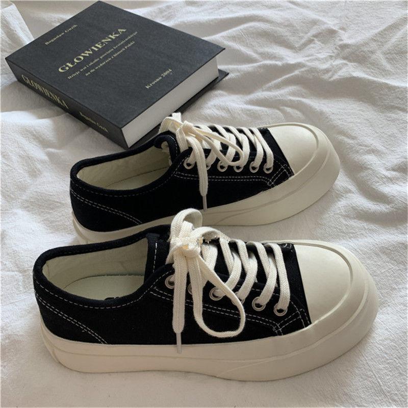 Sneakers Sportssko for kvinner Lolita Platform Vintage Uformelt fottøy Rundt hode Tennis Japanske støvler Dame