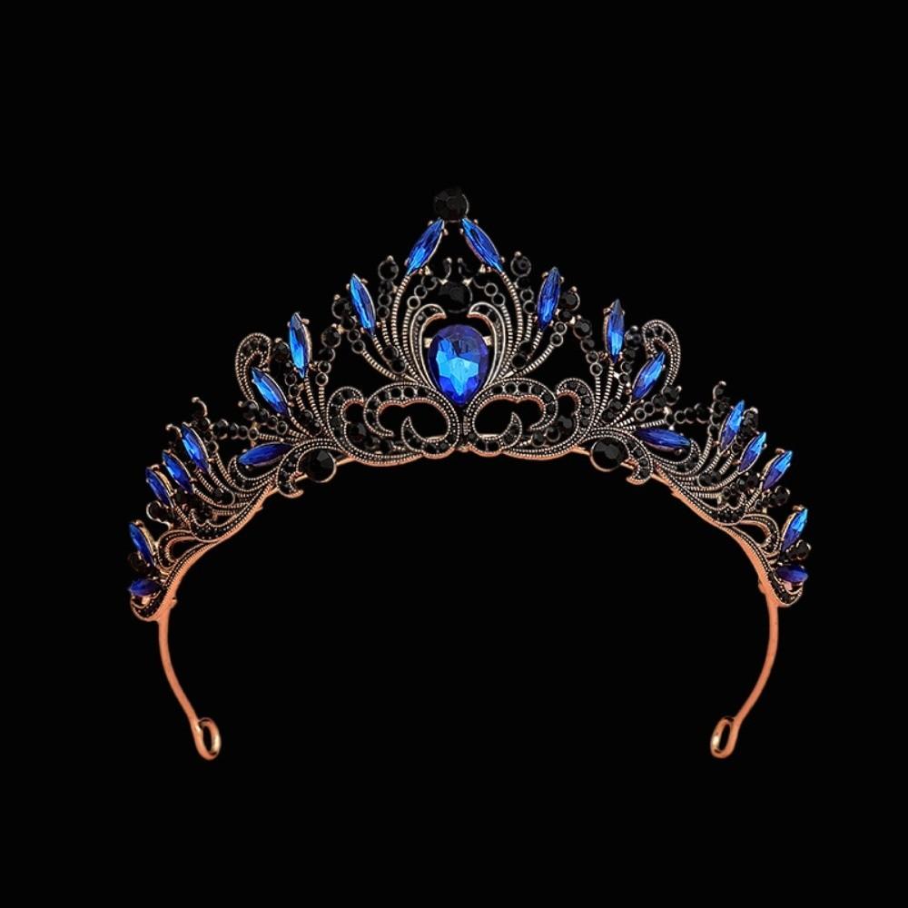 Sparkling Baroque Bridal Crown Alloy Headwear Vintage Prom Tiaras Wedding