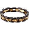 Solid Black Stainless Steel Man Bracelet 11MM Watch Strap Men's Bracelets Metal Bangles For Men Armband Hand Jewelry Accessories