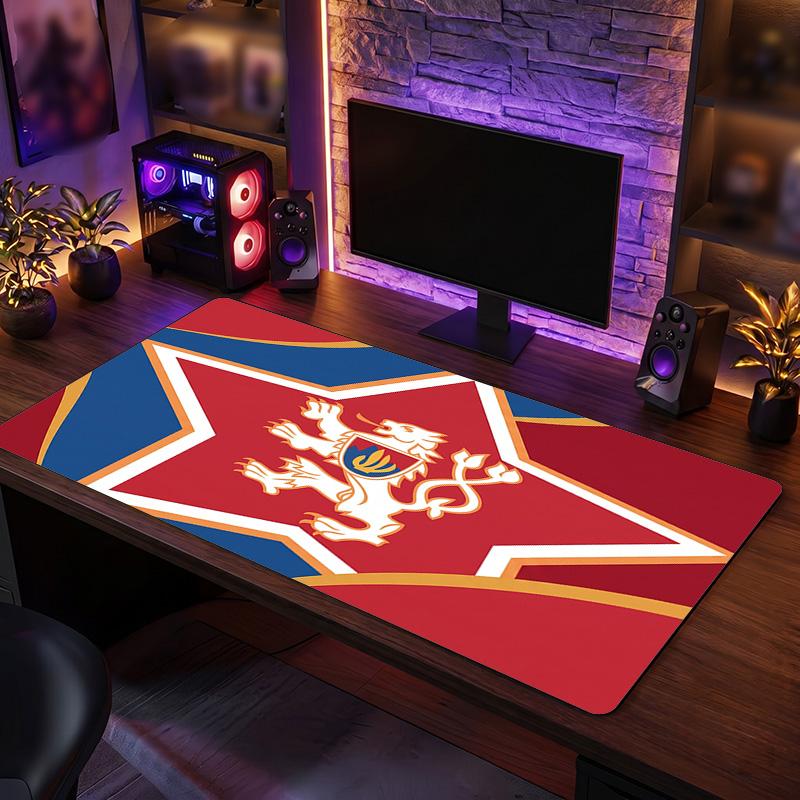 Republi Football Crest Mouse Pad, Extended Non Slip Rubber Desk Mat for Gaming Office Laptop Fan Gift