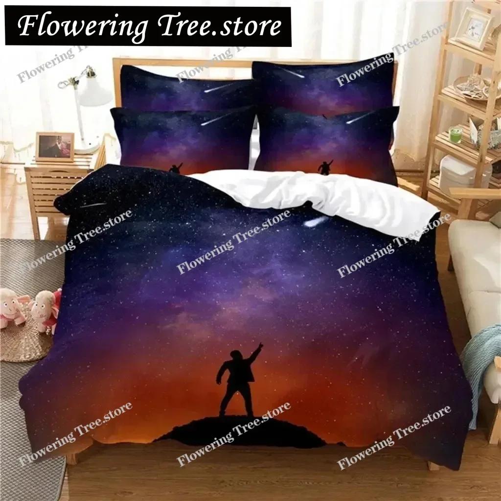 Starry Night Bedding Set Duvet Cover Set 3d Bedding Digital Printing Bed Linen Queen Size Bedding Set Fashion Design