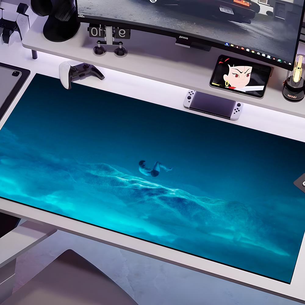

M-Mission-NS S-Impossible-ES Mouse Pad Multiple Sizes Large Square Computer Office Game Table Mats Rubber Anti-slip Mousepads 600x300x2mm