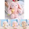 Plush Bunny Toy Gift For Valentines Day With Flower Design For Girls