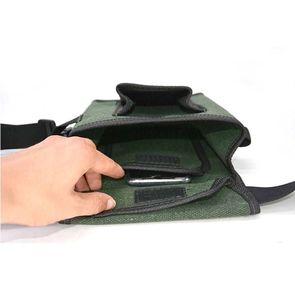 Thicker Canvas Tool Storage Bags Multiple Pockets Repair Bag  Hardware Maintenance Organizer