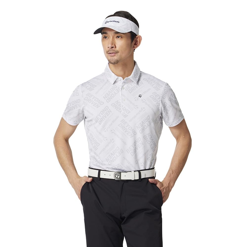 

TaylorMade T-ICE Golf Timistik S/S Polo Shirt, White, Size O, Men s, 2025SS, UN645