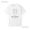 Coffee Helps GarUnisext Dyed T Shirt Lover Relaxed Casual Wear Vintage Washed Graphic Designer Clothes Stretched Versatile