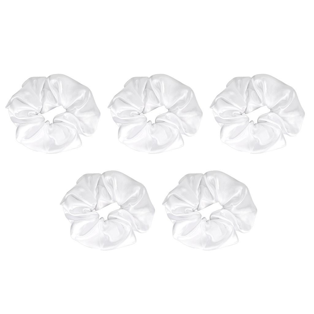 5Pcs Large Intestine Hair Ring LED Luminous Band Headdress Headwear Rope Light Emitting Halloween Decor