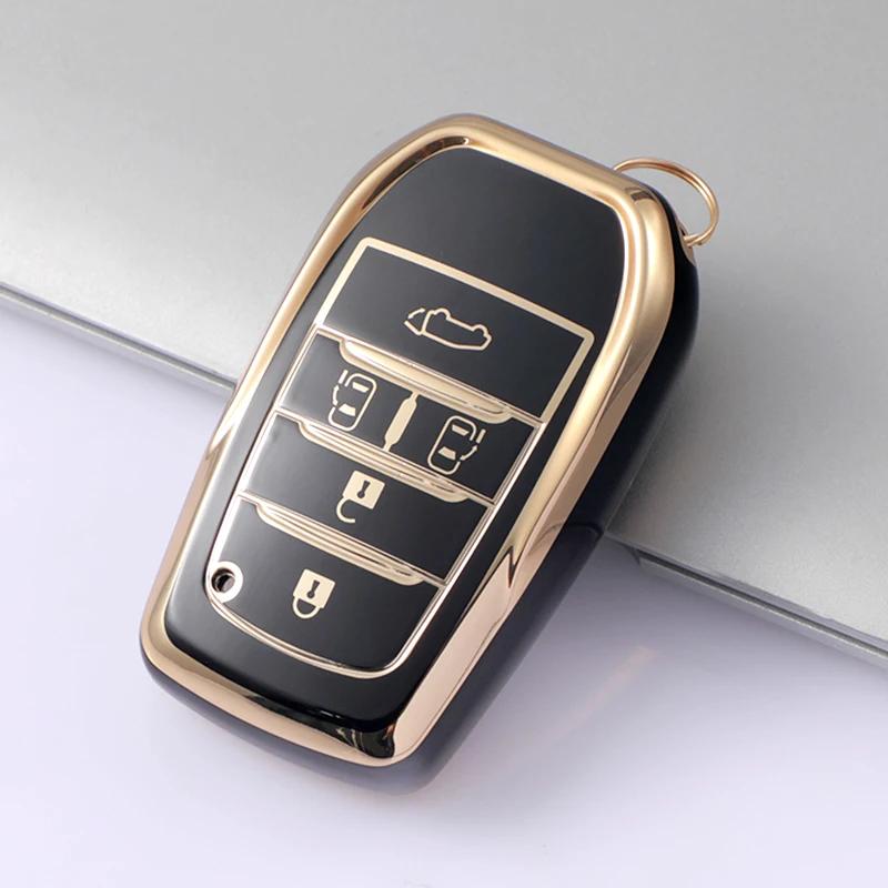 4/5/6 Buttons Car Smart Key Case Cover For Toyota Alphard Vellfire 2012 Previa  Shell Fob Holder Protector Accessories