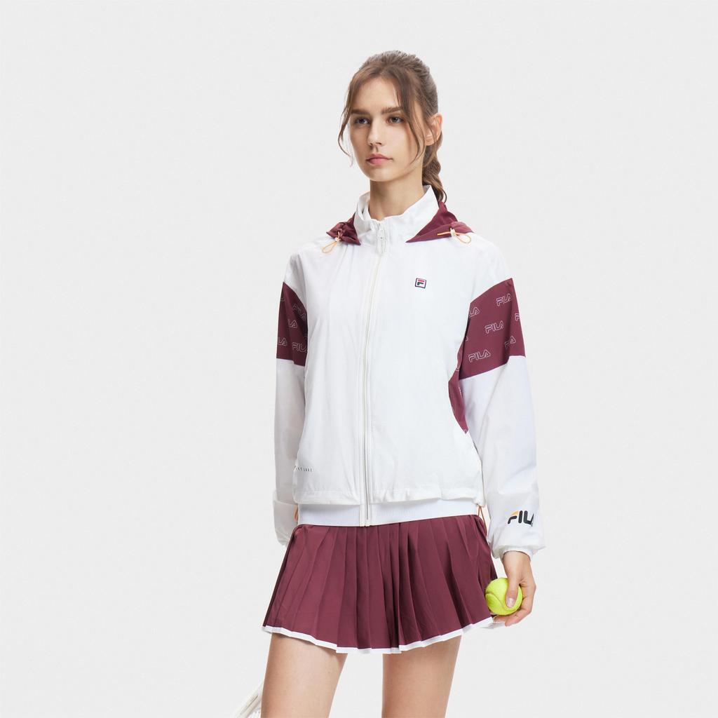 New FILA Jackets Women's White A11W423702FWT