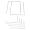 2Pcs Photo Frame Stand Clear Acrylic Table Display Holder Decorative Table Top Easel for Picture Book Platter