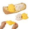 Stress-Relief Stretching Lying Cow Slow Rebound Squeeze Soft Rubber Toy Deformable Cow Palm Toy Cute And Fun Birthday Party Gift