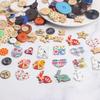 100Pcs Mix 2/4 Hole Circular Dotted Line Wooden Buttons Sewing Scrapbook Clothing Sweaters Handwork Home Diy Accessories Mix001
