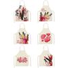 Nail Polish Lipstick Beauty Kitchen Women Apron Household Cleaning Cotton Linen Pinafore Salon Home Cooking Baking Adult Bib