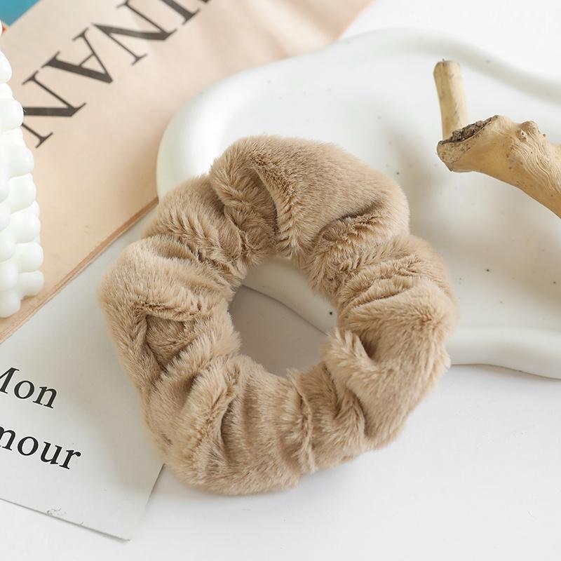 New Plush Large Scrunchies Rubber Bands Women Fashion Cute Hair Bands Headdress Korean Girl Hair Accessories Headwear