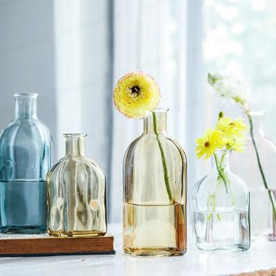 Modern Cam Vazolar, Şeffaf Yaratıcı Oturma Odası Masaüstü Hidroponik Çiçek Aranjmanı Kapları, Dekoratif Süsler