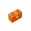 30PCS MOC Building Block Parts Bricks Compatible with 3700 1x2 Perforated DIY Educational Creative Children's Toys
