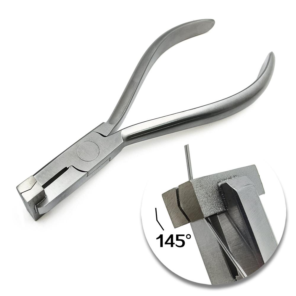 Dental Orthodontic Wire Forming Plier Dentist Tip Back Bending Forceps 90° Stop or 145° Stop Forming Pliers Stainless Steel