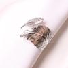 1Pcs Fall Leaves Napkin Rings Napkin Holder Gold Silver Christening Bangle Wedding Gifts Baptismal Shower Party Decor