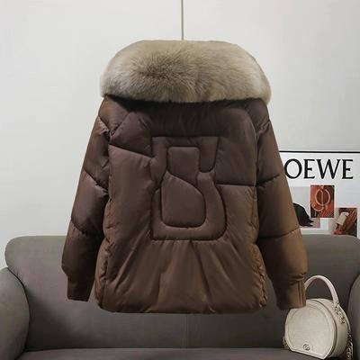 High-end Loose Casual Cotton Clothes Women's Winter New Fashion Warm Big Fur Collar Design Temperament Jacket