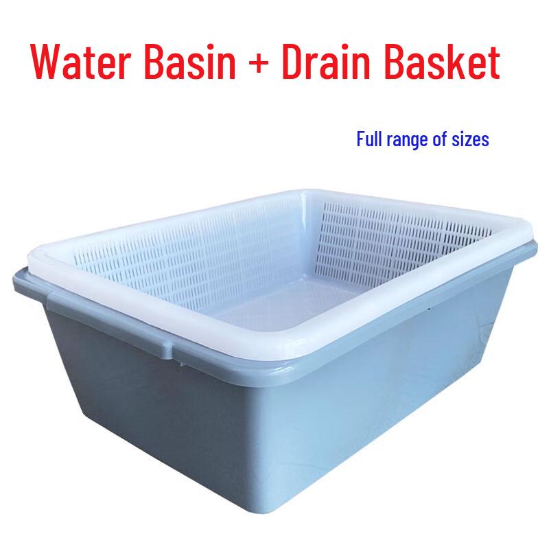 Molowna Double-Layer Rectangular Draining Basket