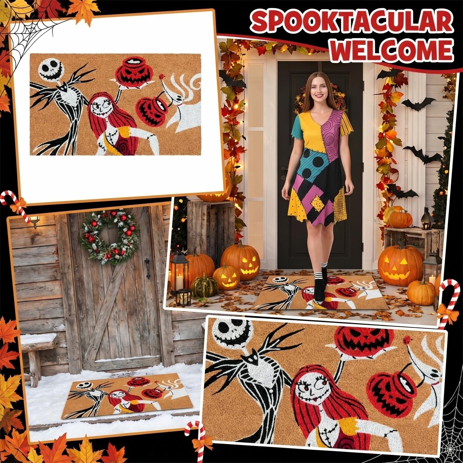 

Cute Carpet Halloween Christmas Decoration, Suitable For Front Door And Yard One Size