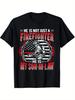 My Son-In-Law Is A Firefighter Proud Fire Parent-In-Law Gift - Loose Fit Casual T-Shirt with Firefighter Badge
