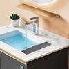 Kitchen Sink Splash Guard-Silicone Draining Mat Around Tap Draining Pad Behind Faucet with Lip Drip Catcher Sink Protector Mat